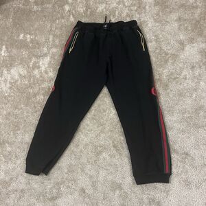 RockSmith Mens Size 5XL Green Red Black Cotton Elastic Ankle Joggers Streetwear